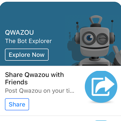 Qwazou Bot for Facebook Messenger