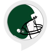 Green and White Football Fan Facts Bot for Amazon Alexa