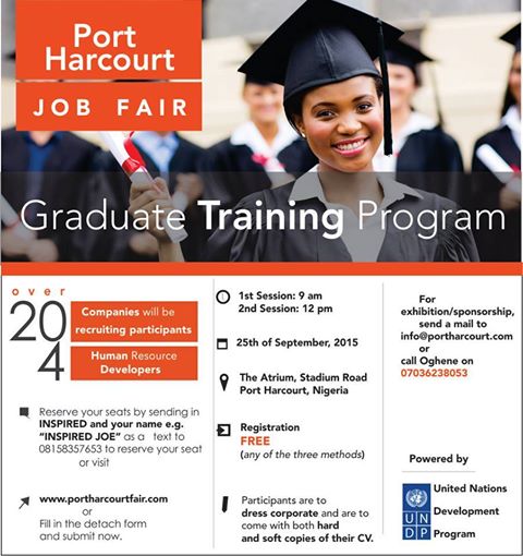 Port Harcourt Graduate Trainee / Job Fair Bot for Facebook Messenger