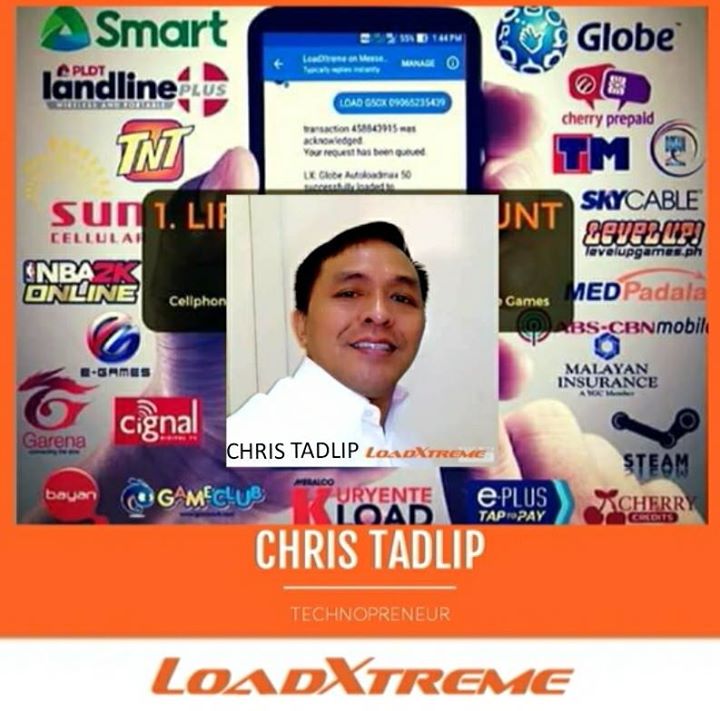 Loadxtreme-Prepaid Loading Business By Chris Tadlip Bot for Facebook Messenger