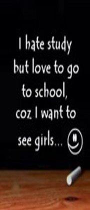 I hATe thE StudY buT lOVe To gO tO ScHoOl Bcz I wANt To See GiRlxxxx:-) Bot for Facebook Messenger