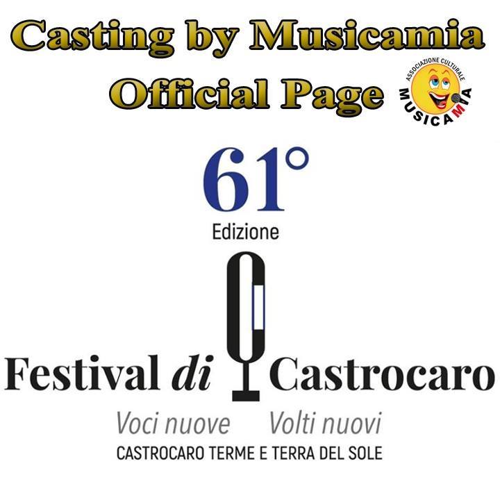 Casting Festival di Castrocaro 2018 By Musicamia Bot for Facebook Messenger