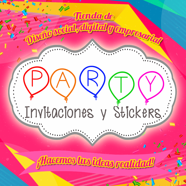 Party Invitaciones y Stickers