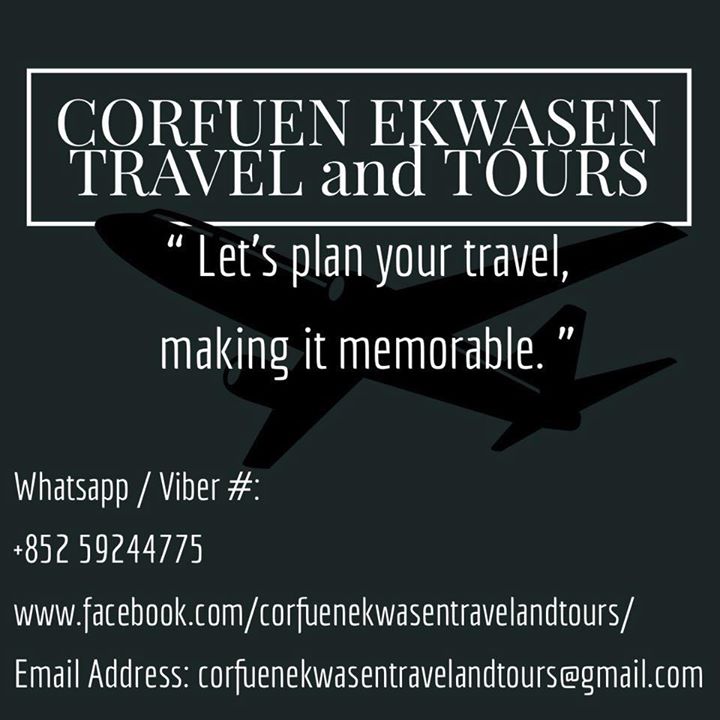 Corfuen Ekwasen Travel And Tours Bot for Facebook Messenger