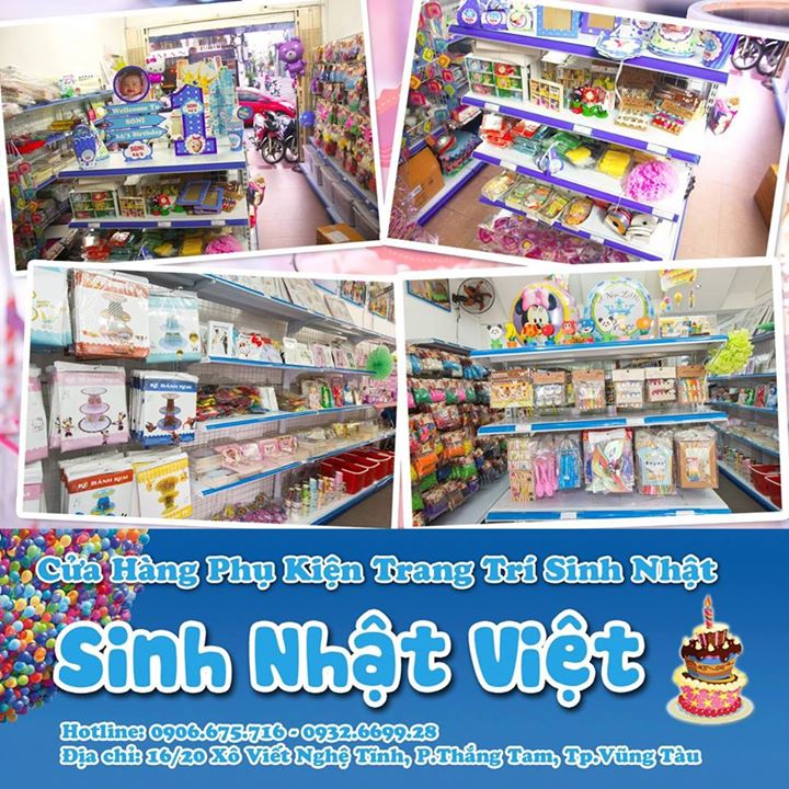 Cửa Hàng Phụ Kiện Trang Trí Sinh Nhật tại Vũng Tàu