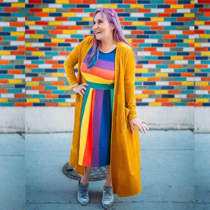 Lularoe Traci Banister - happy traci